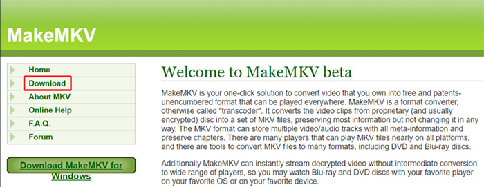 Download MakeMKV on Linux